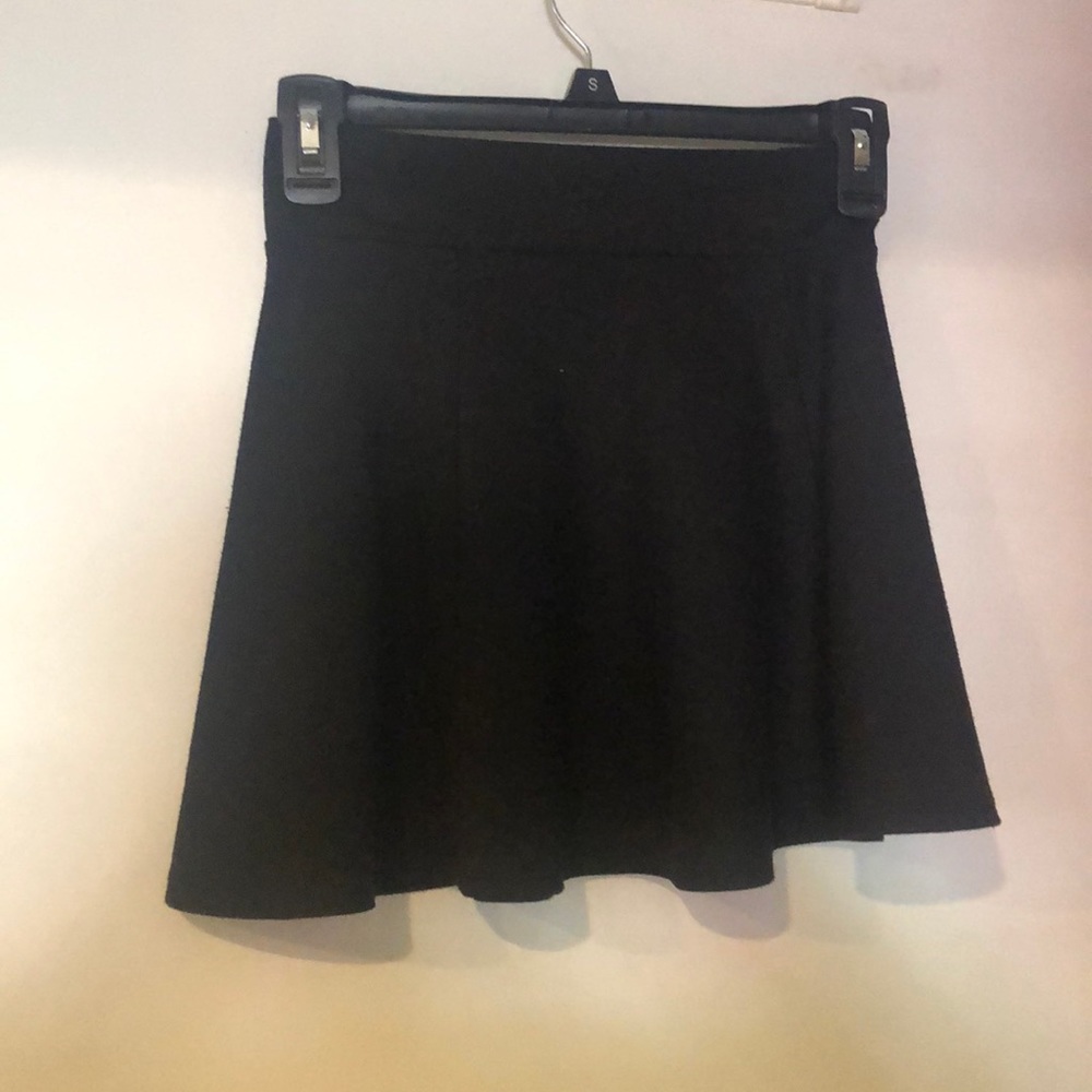 Black mini skirt